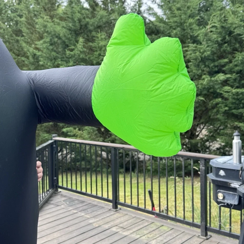 NEW‎ GEMMY 2002 Airblown Halloween Frankenstein w/ Lights Inflatable Monster 8ft